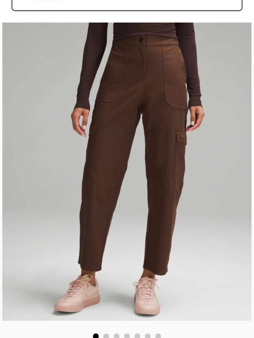 lululemon athletica Brown Cargo Jogger Pants with Utility Pockets
